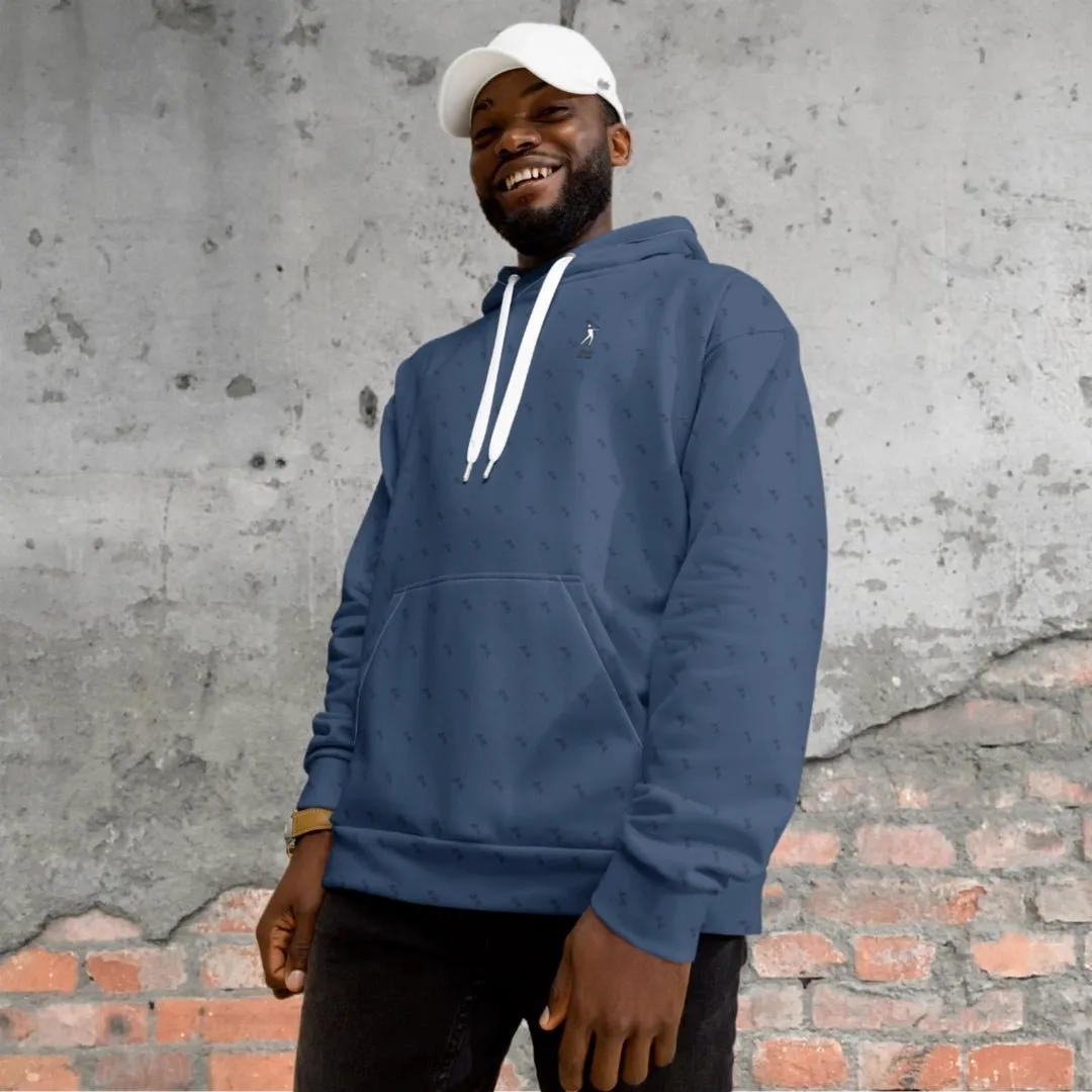 "Swing23" Blue Pullover Fleece Hoodie