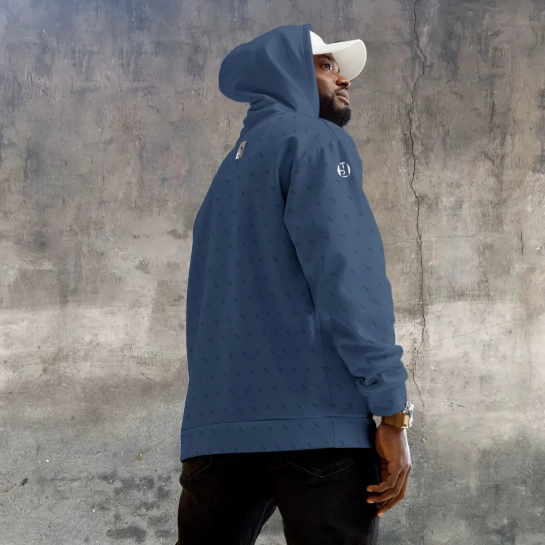 "Swing23" Blue Pullover Fleece Hoodie