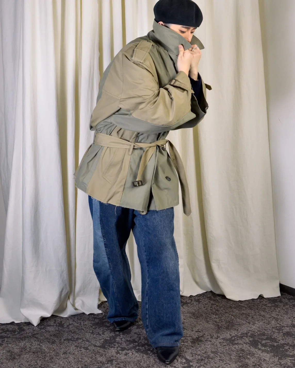 RE-037 / rebuild trench jacket 【A】