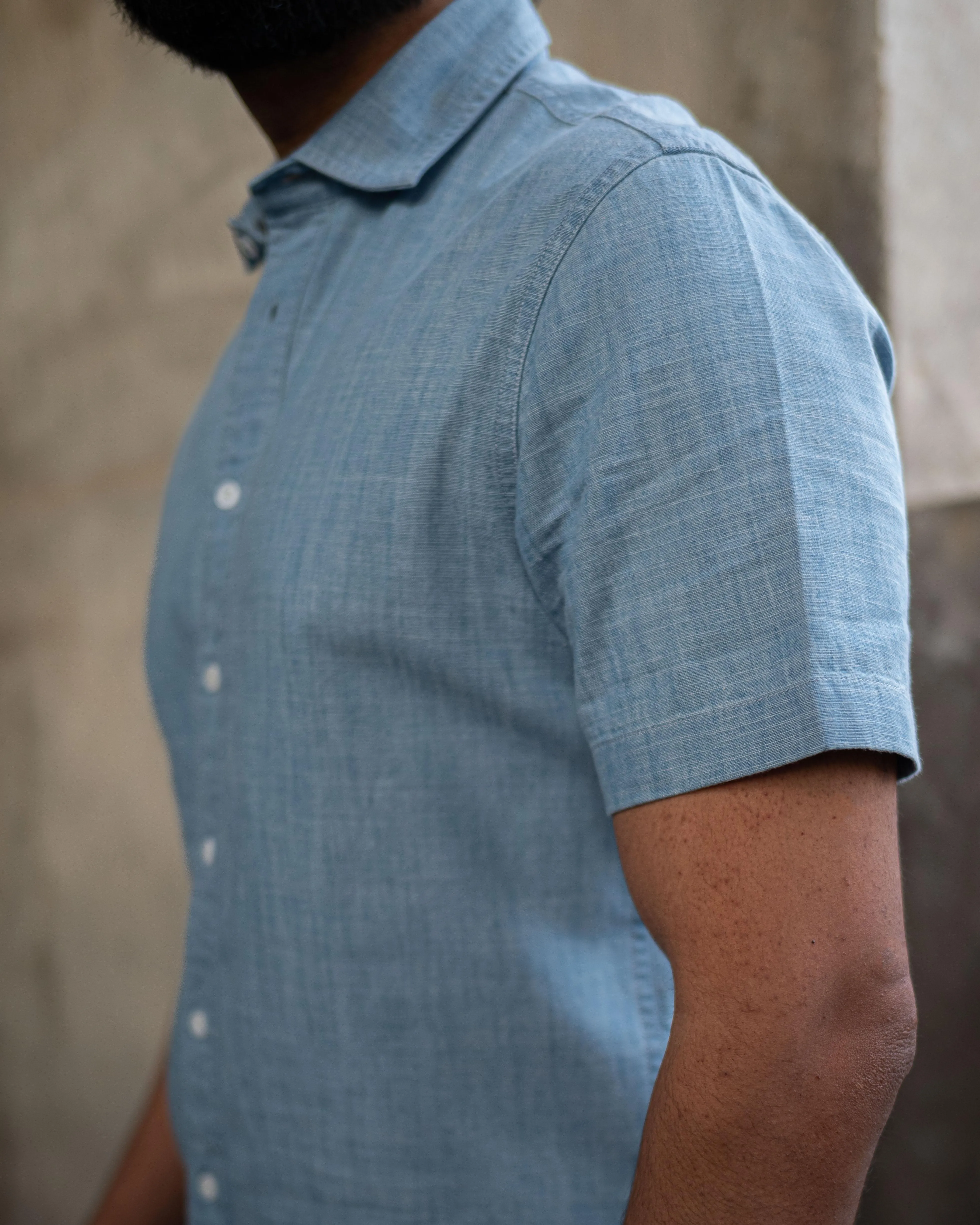Reno in Indian Chambray