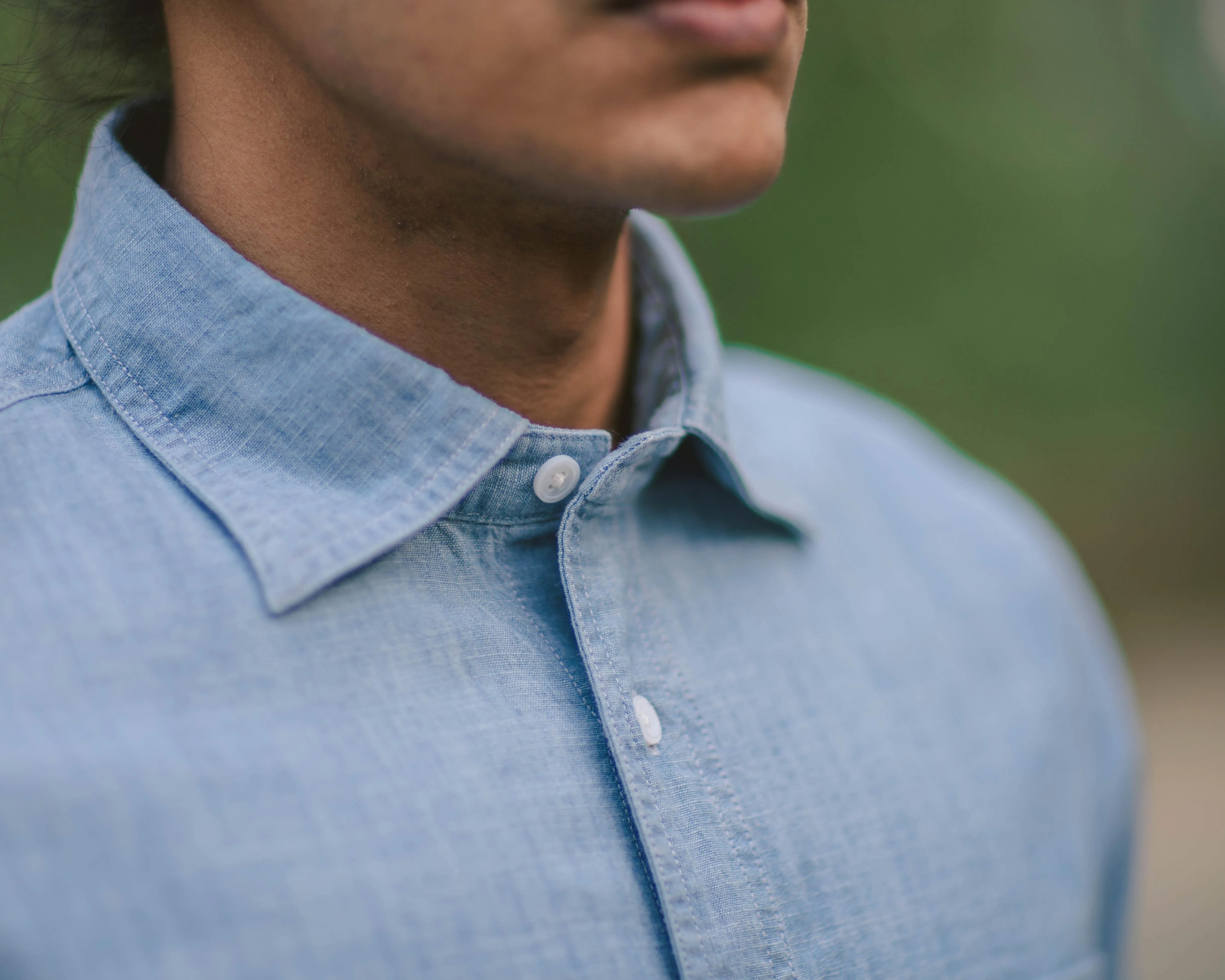 Reno in Indian Chambray