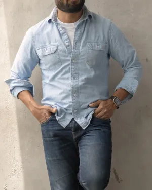 Reno in Indian Chambray