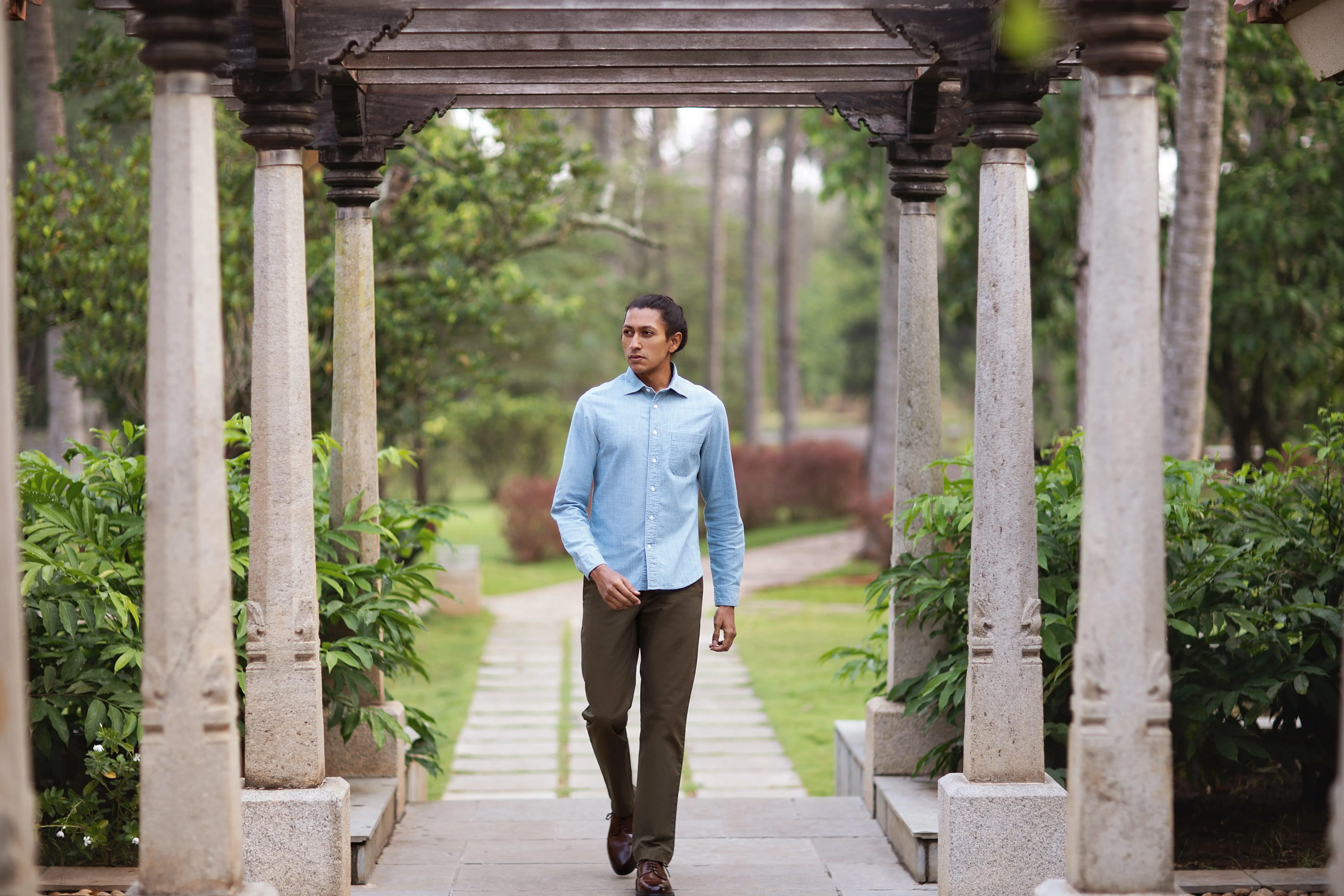 Reno in Indian Chambray