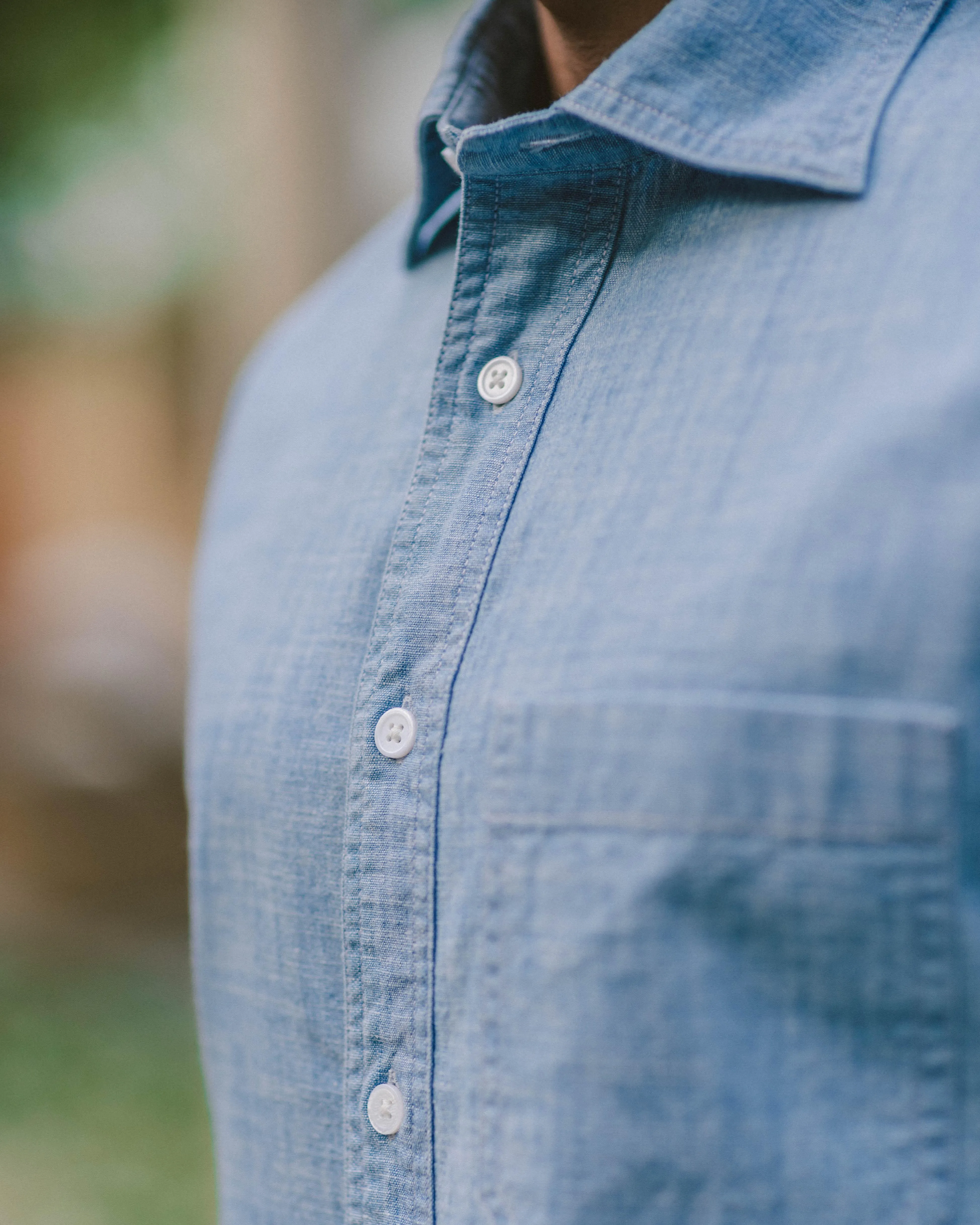 Reno in Indian Chambray