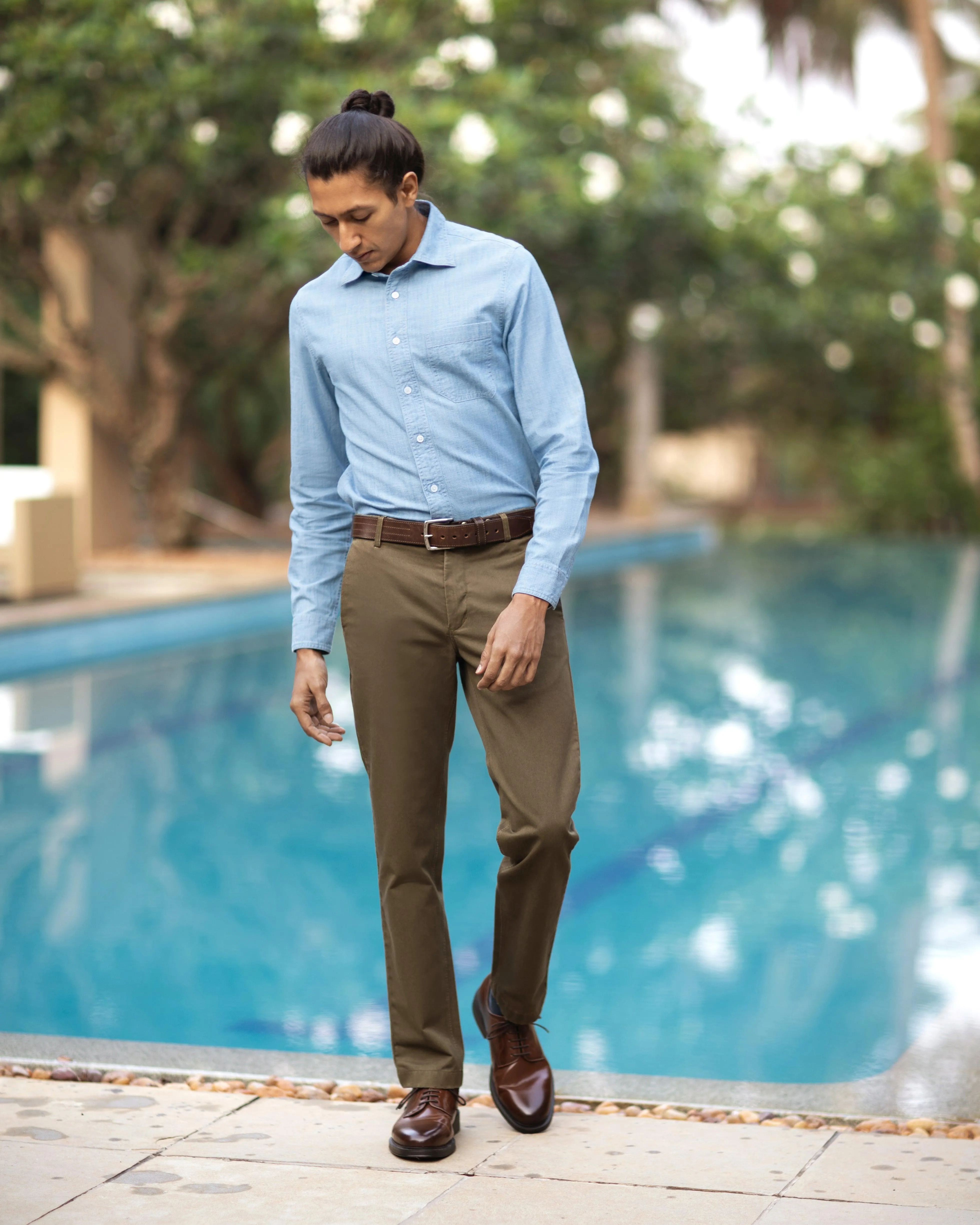 Reno in Indian Chambray