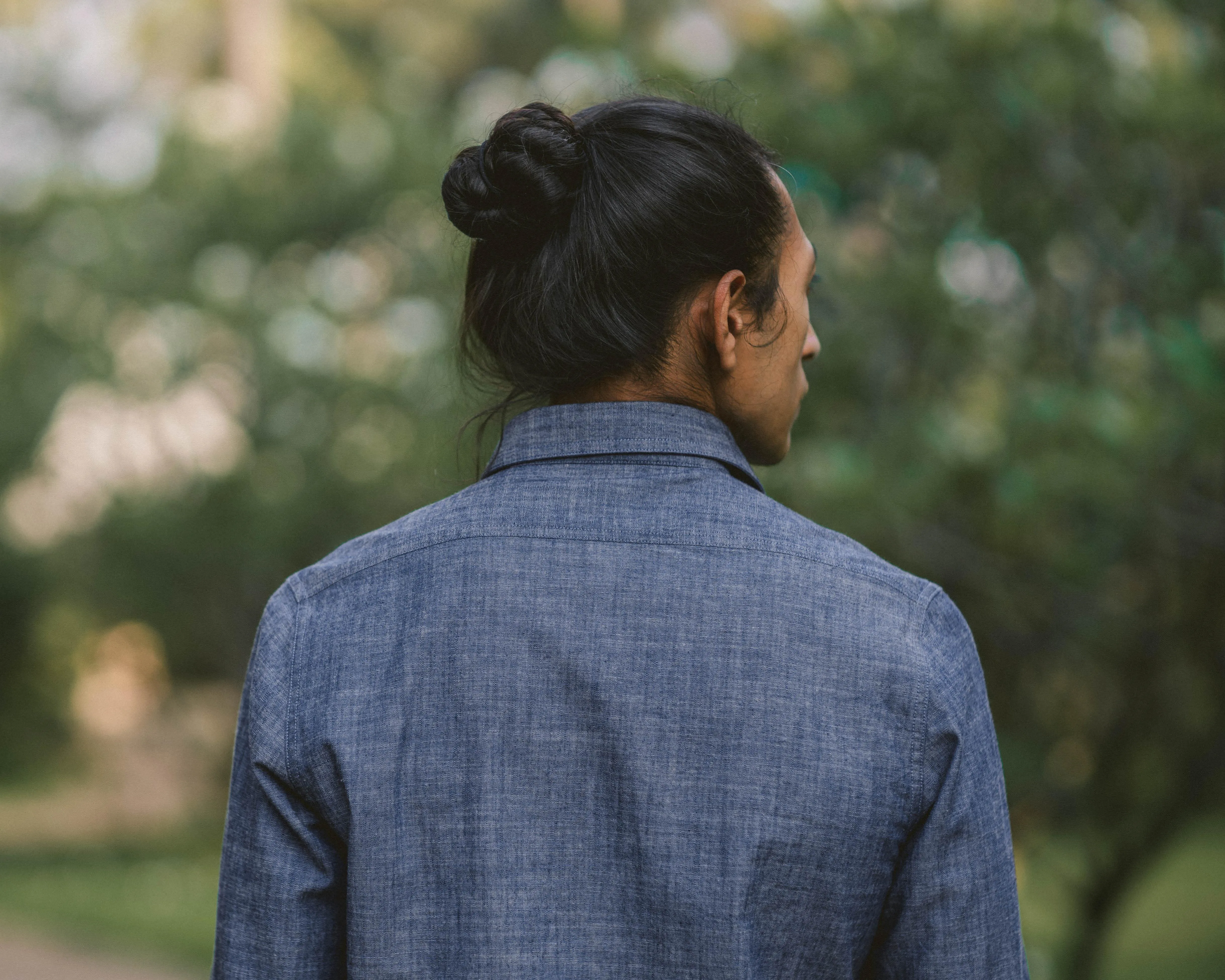 Reno in Indian Chambray