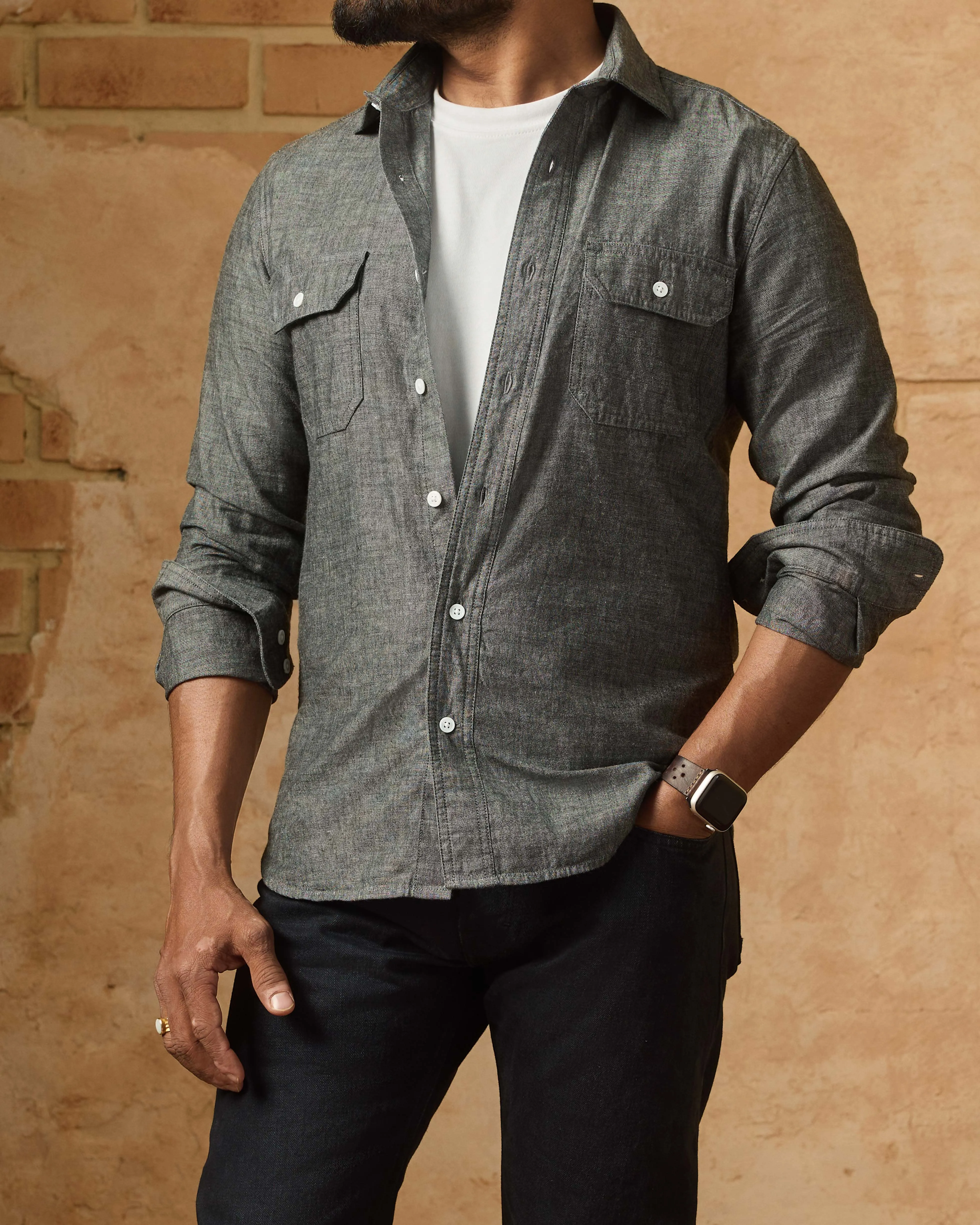 Reno in Japanese Chambray
