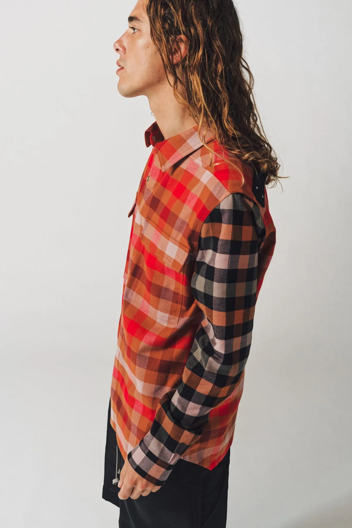 RICK OWENS | PLAID OUTERSHIRT
