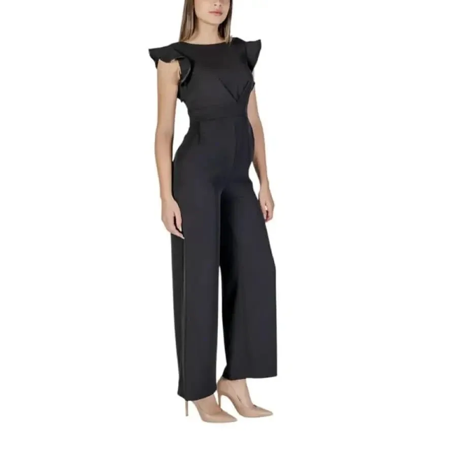 Rinascimento Black Sleeveless Jumpsuit