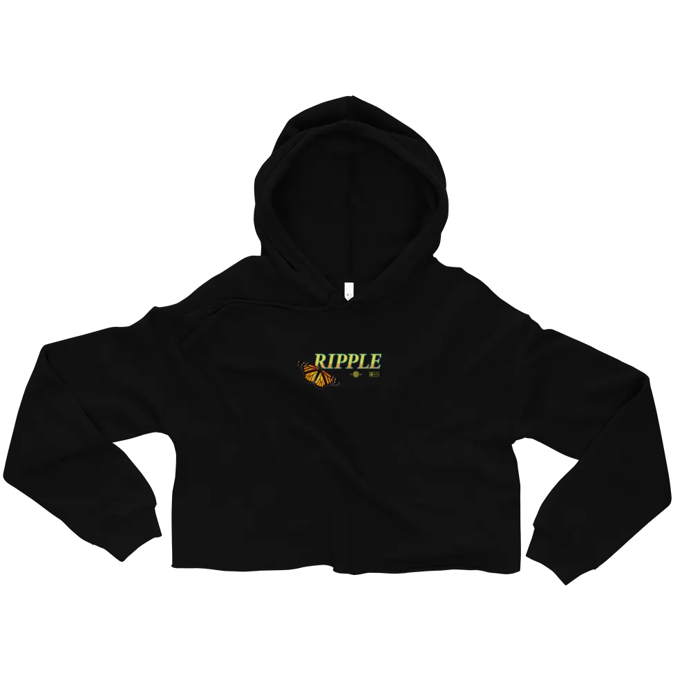 Ripple Butterfly Monarch Study Women's Crop Hoody