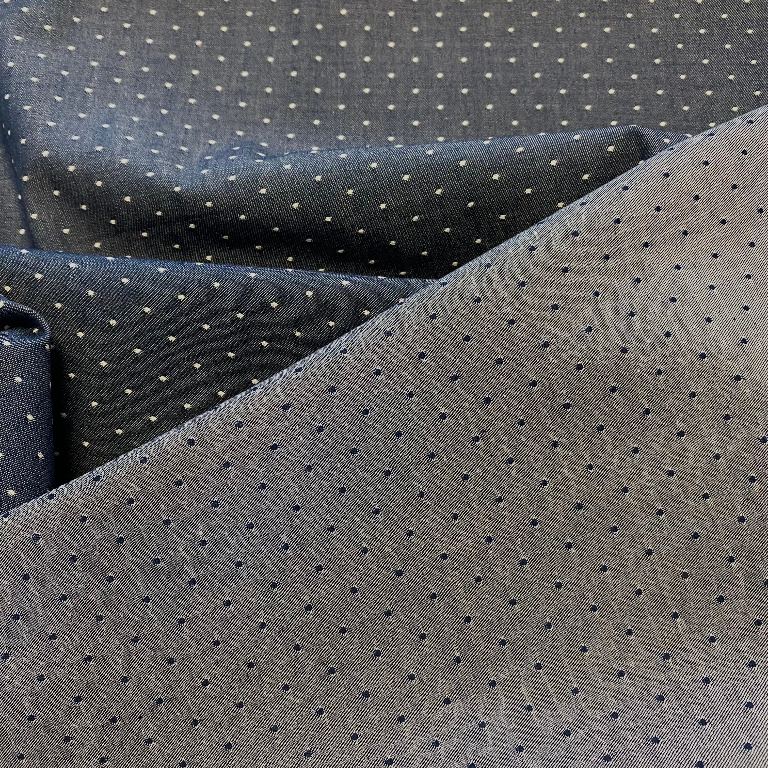 Robert Kaufman - Chambray Dots - Indigo