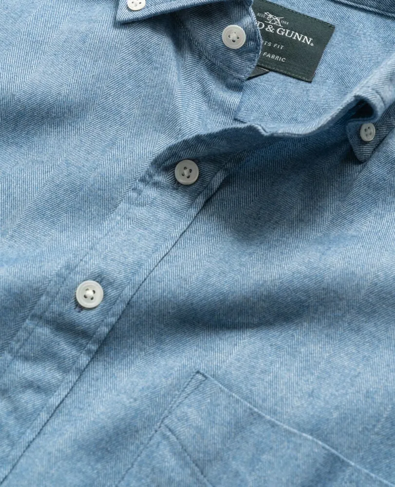 Rodd And Gunn Mens Barhill shirt - Rust or Chambray
