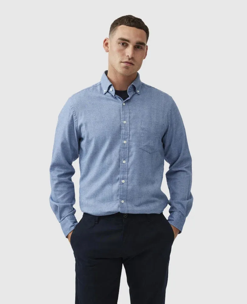 Rodd And Gunn Mens Barhill shirt - Rust or Chambray