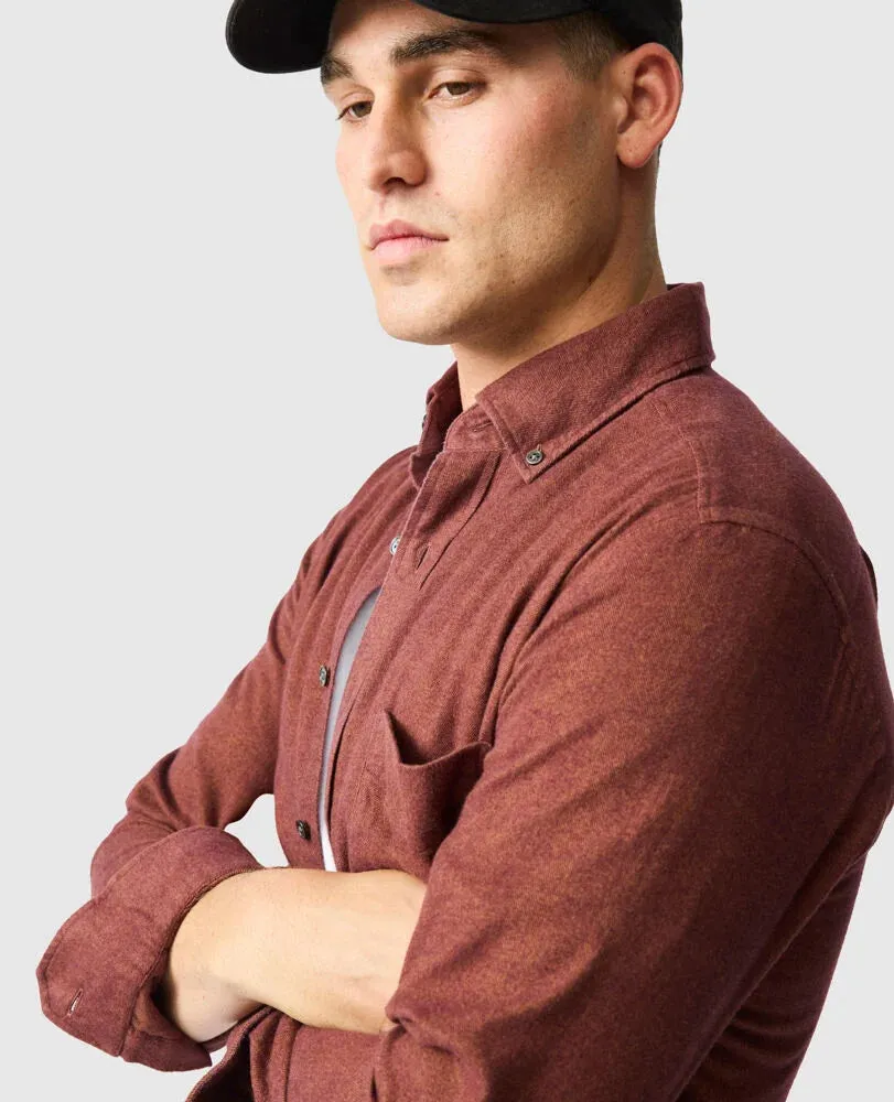 Rodd And Gunn Mens Barhill shirt - Rust or Chambray