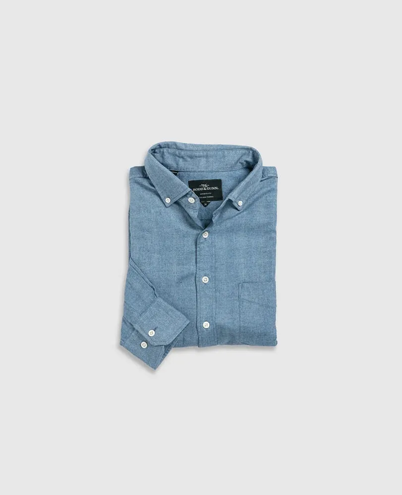 Rodd And Gunn Mens Barhill shirt - Rust or Chambray