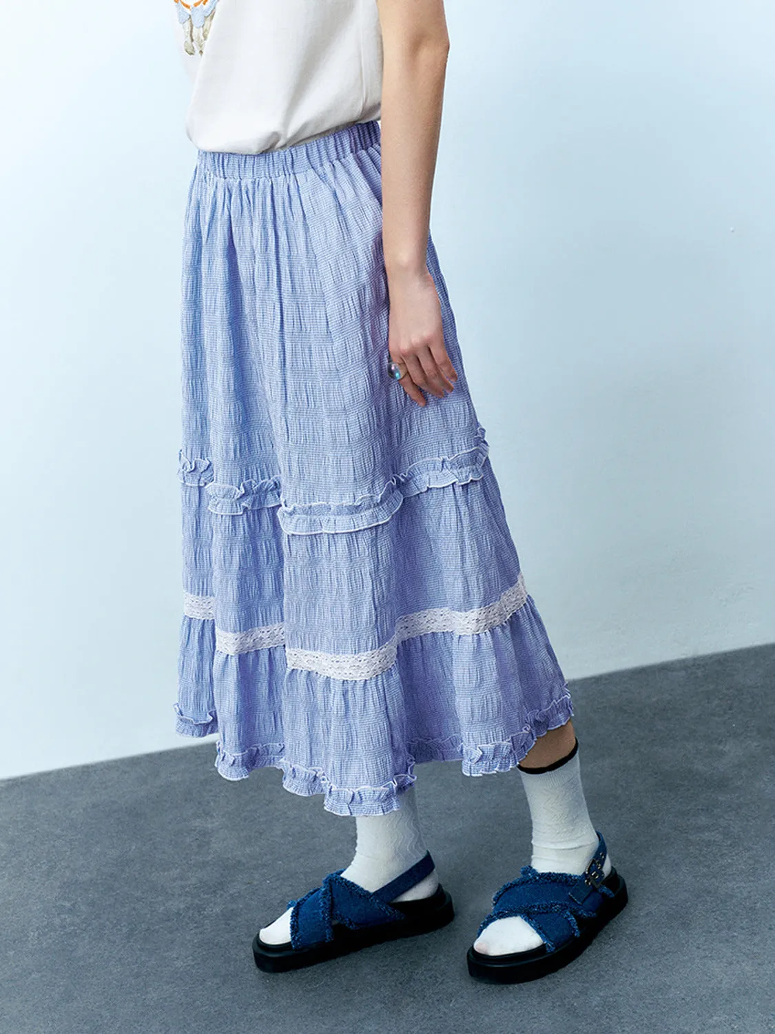 Ruffle Hem A-Line Skirts