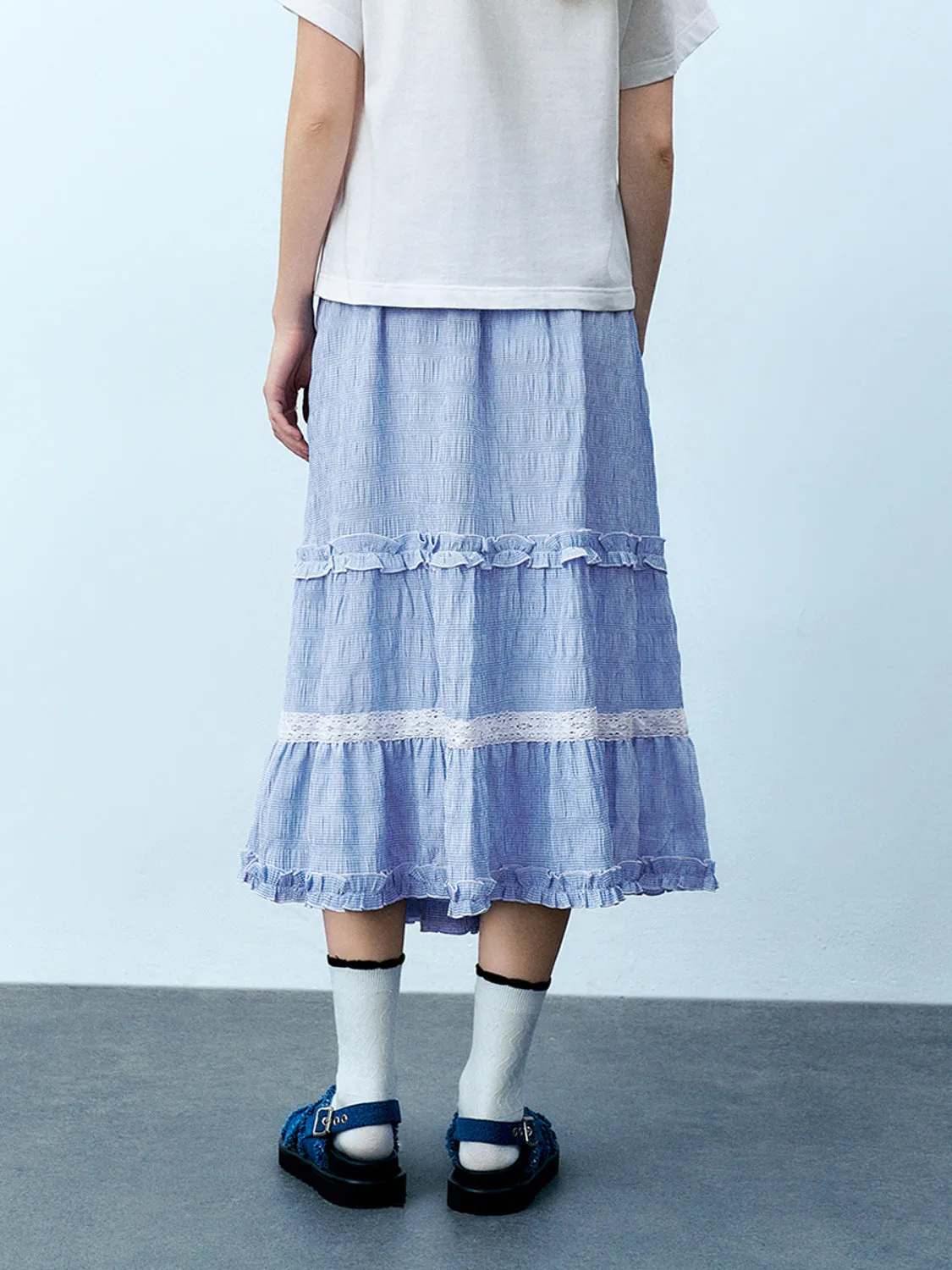 Ruffle Hem A-Line Skirts