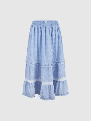 Ruffle Hem A-Line Skirts
