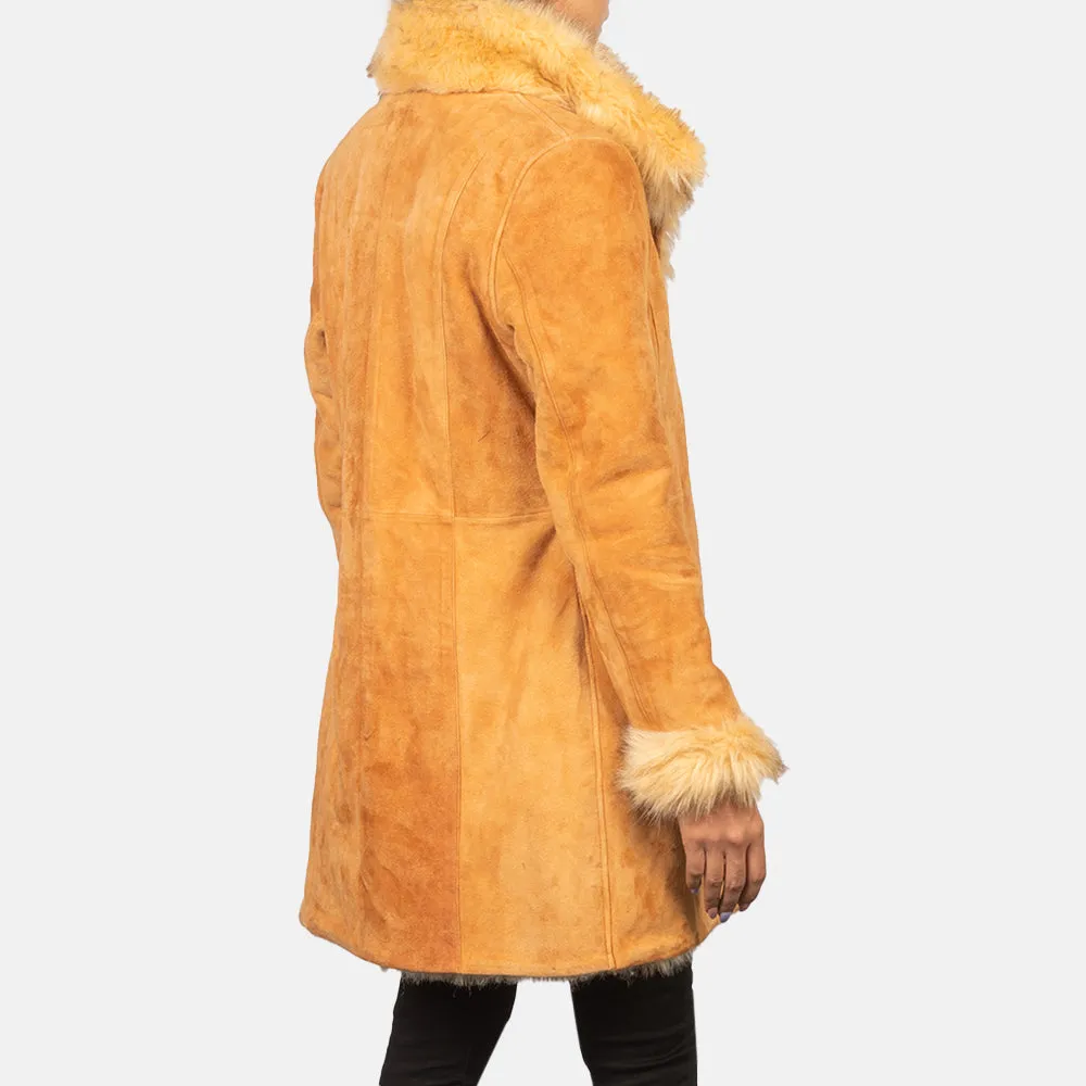 Ruler Shearling Leather Coat