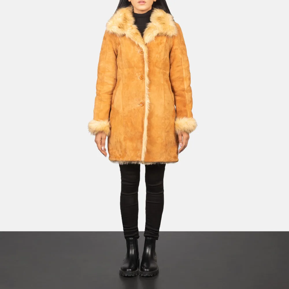 Ruler Shearling Leather Coat