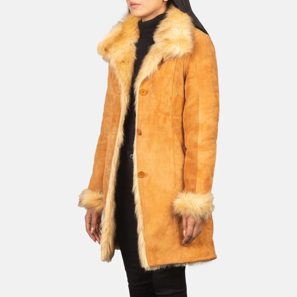 Ruler Shearling Leather Coat