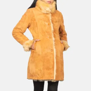 Ruler Shearling Leather Coat