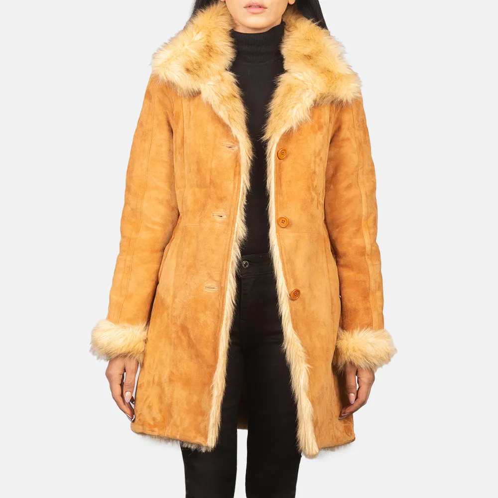 Ruler Shearling Leather Coat