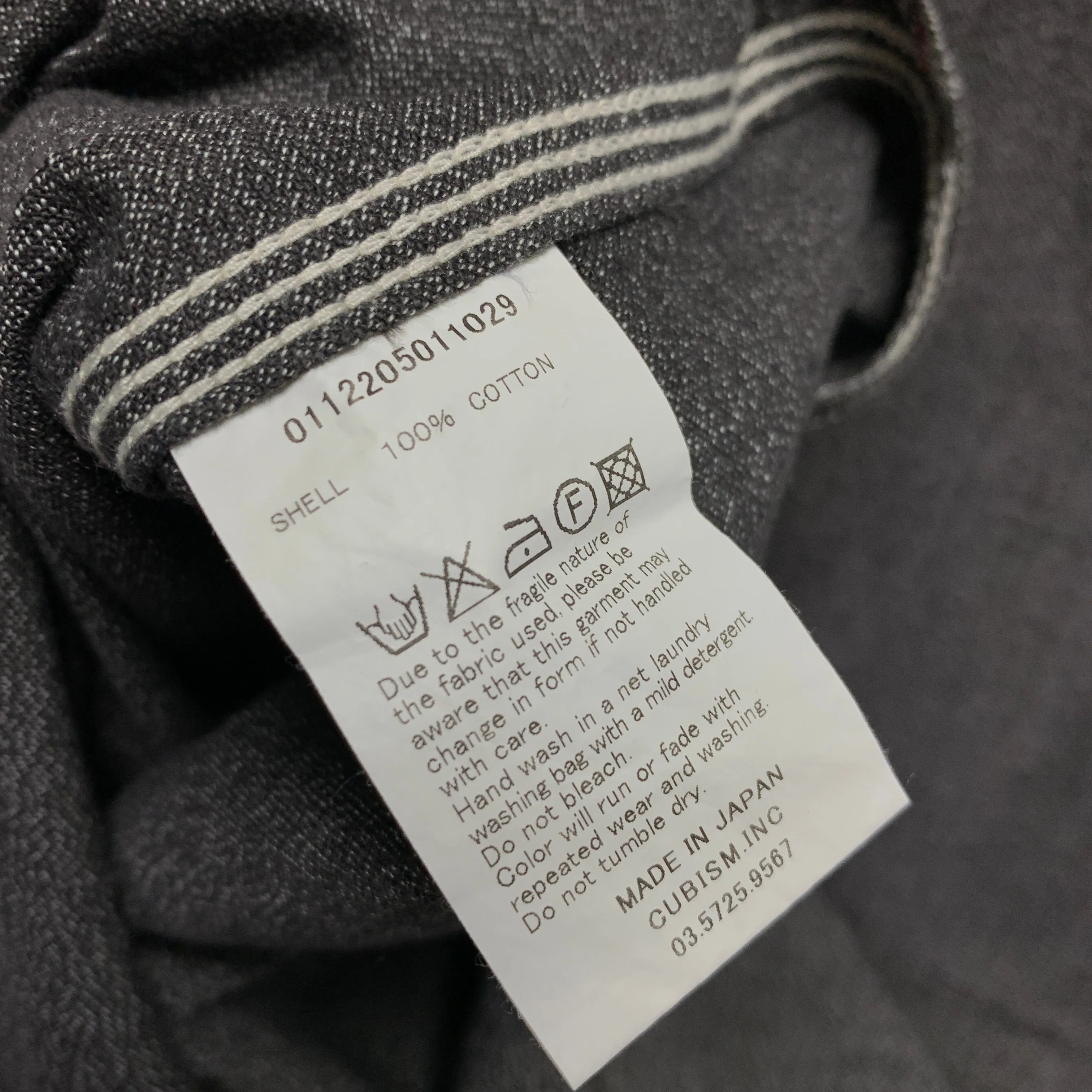 [S] VISVIM 12AW Deadwood Chambray L/S Shirt Black