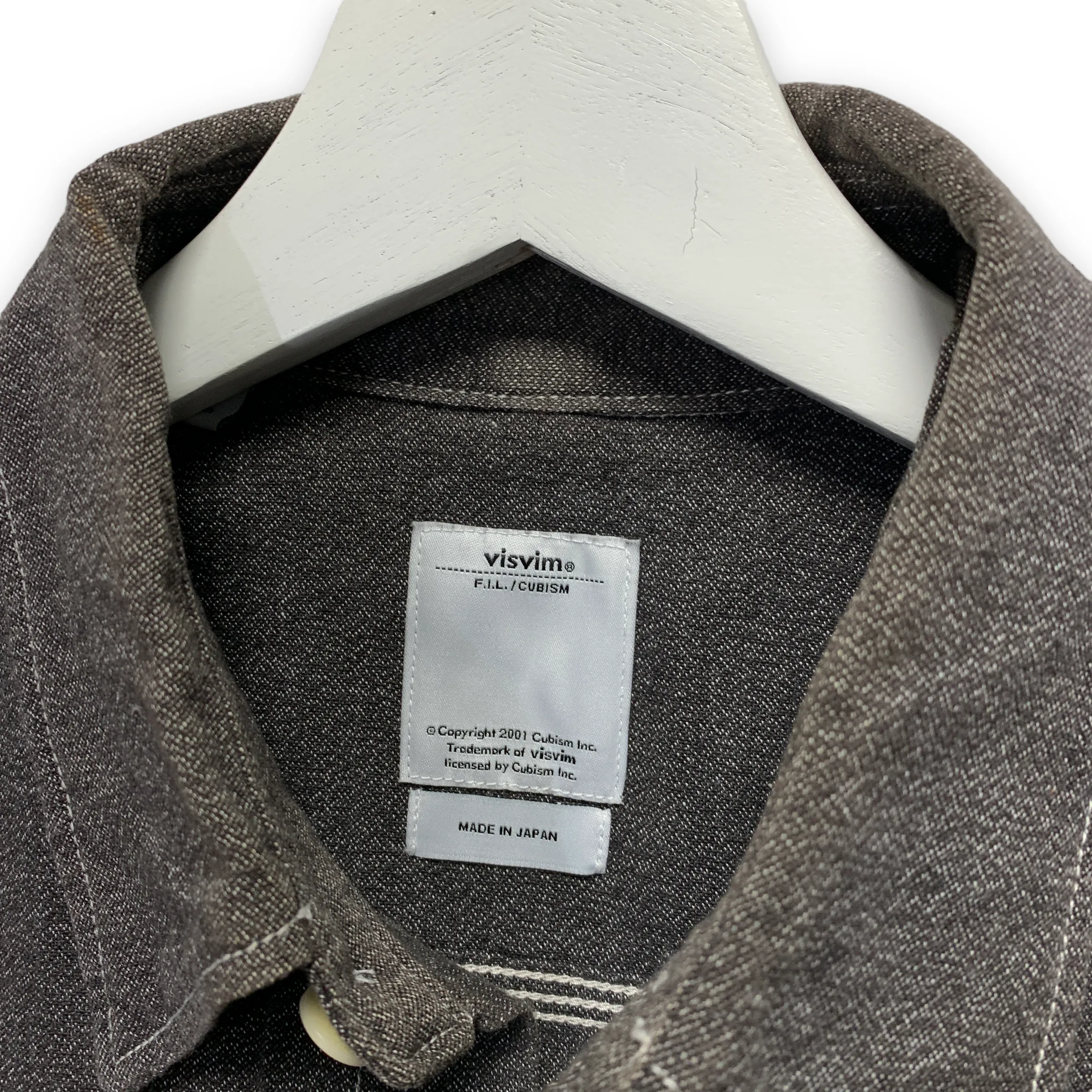[S] VISVIM 12AW Deadwood Chambray L/S Shirt Black
