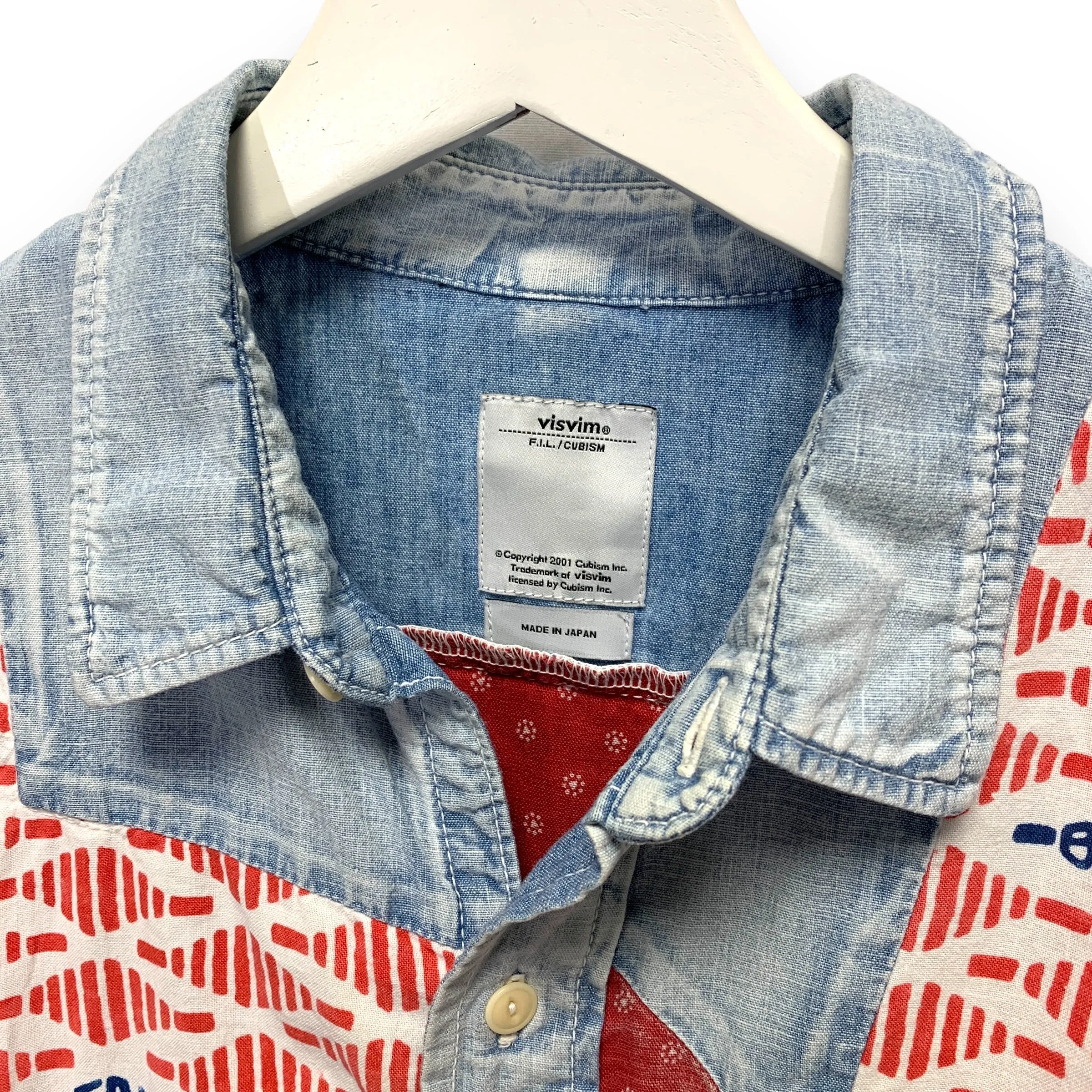 [S] VISVIM 15SS Granger Shirt Chambray S/S Patchwork
