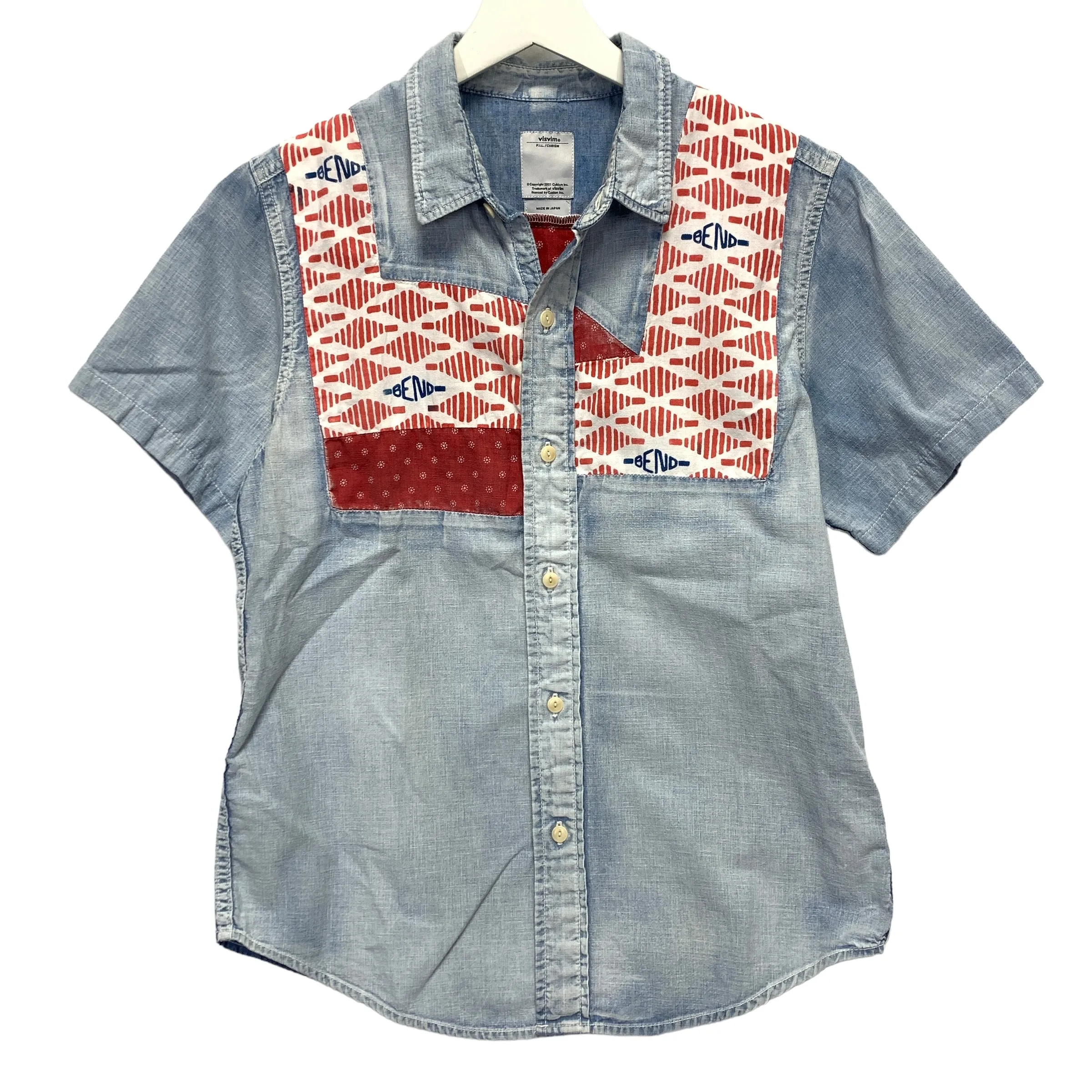 [S] VISVIM 15SS Granger Shirt Chambray S/S Patchwork