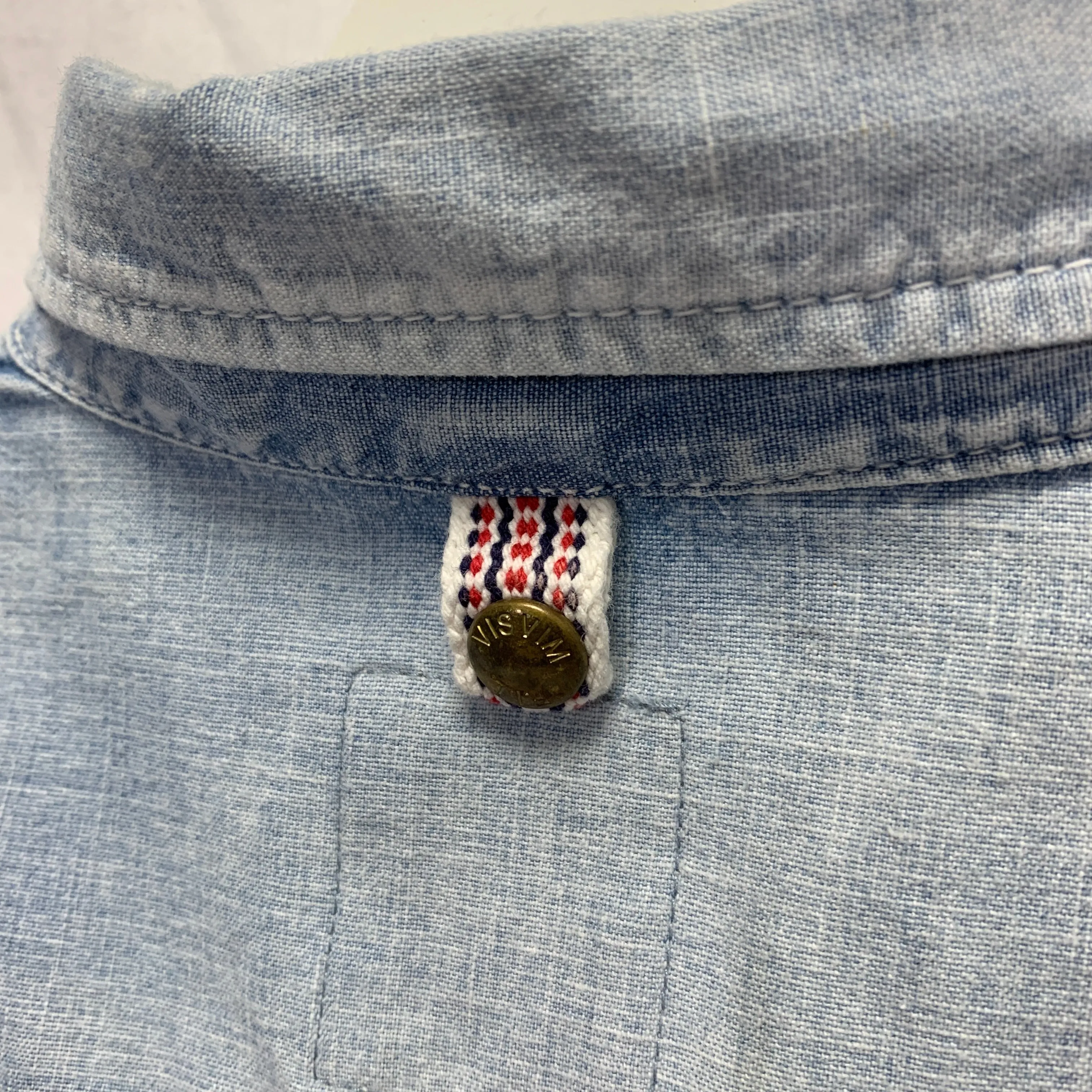 [S] VISVIM 15SS Granger Shirt Chambray S/S Patchwork