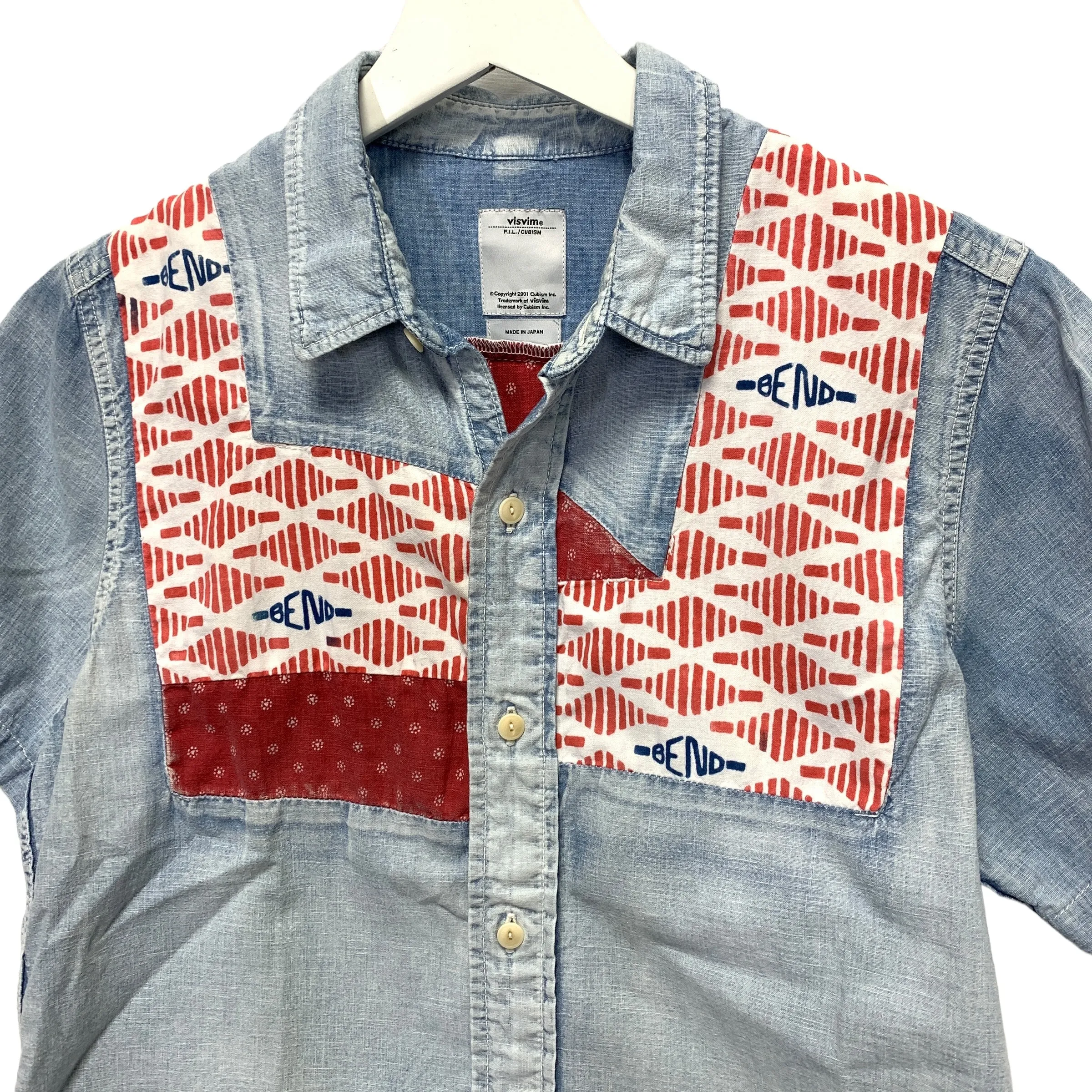 [S] VISVIM 15SS Granger Shirt Chambray S/S Patchwork