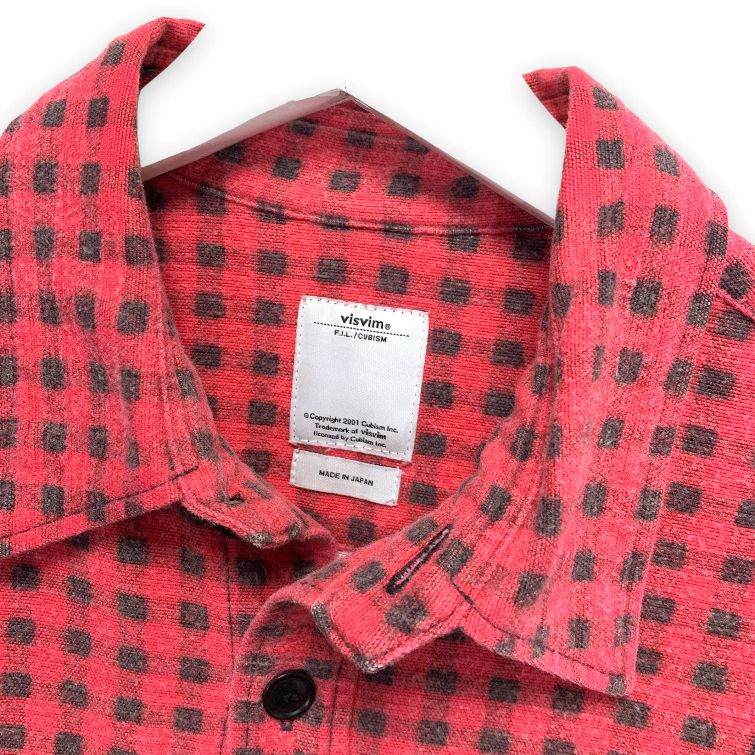 [S] VISVIM 16AW Black Elk Shirt Gingham Check Red