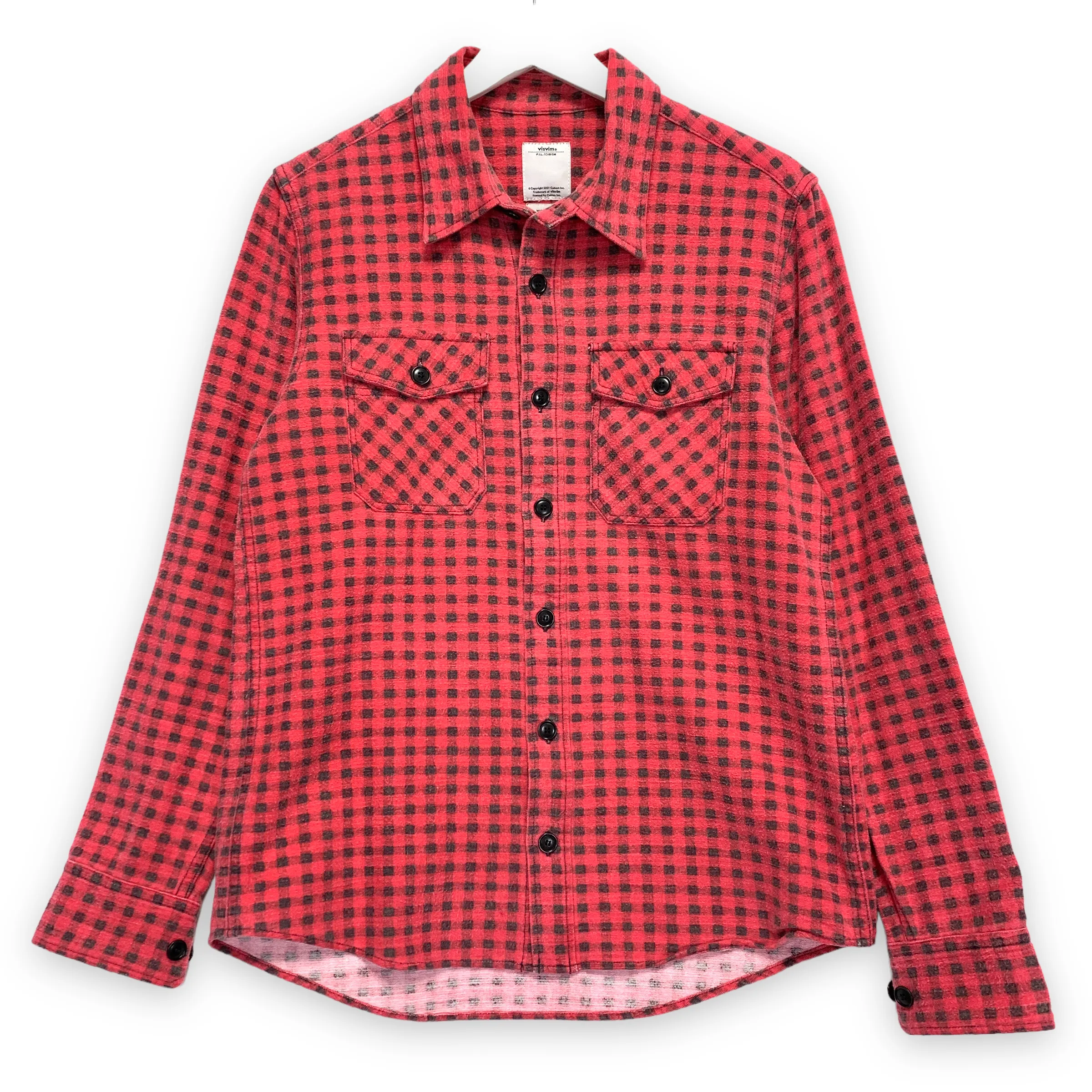 [S] VISVIM 16AW Black Elk Shirt Gingham Check Red