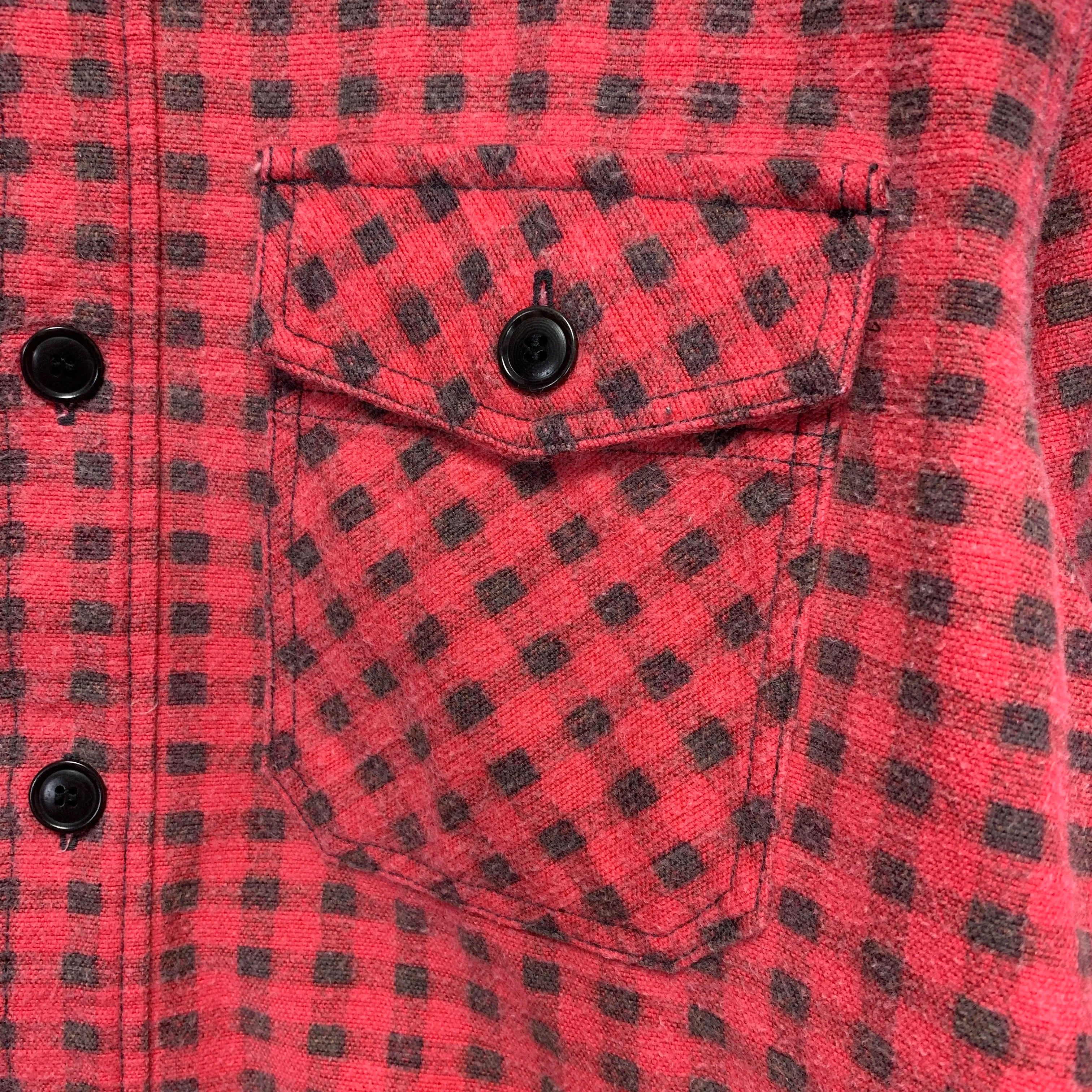 [S] VISVIM 16AW Black Elk Shirt Gingham Check Red