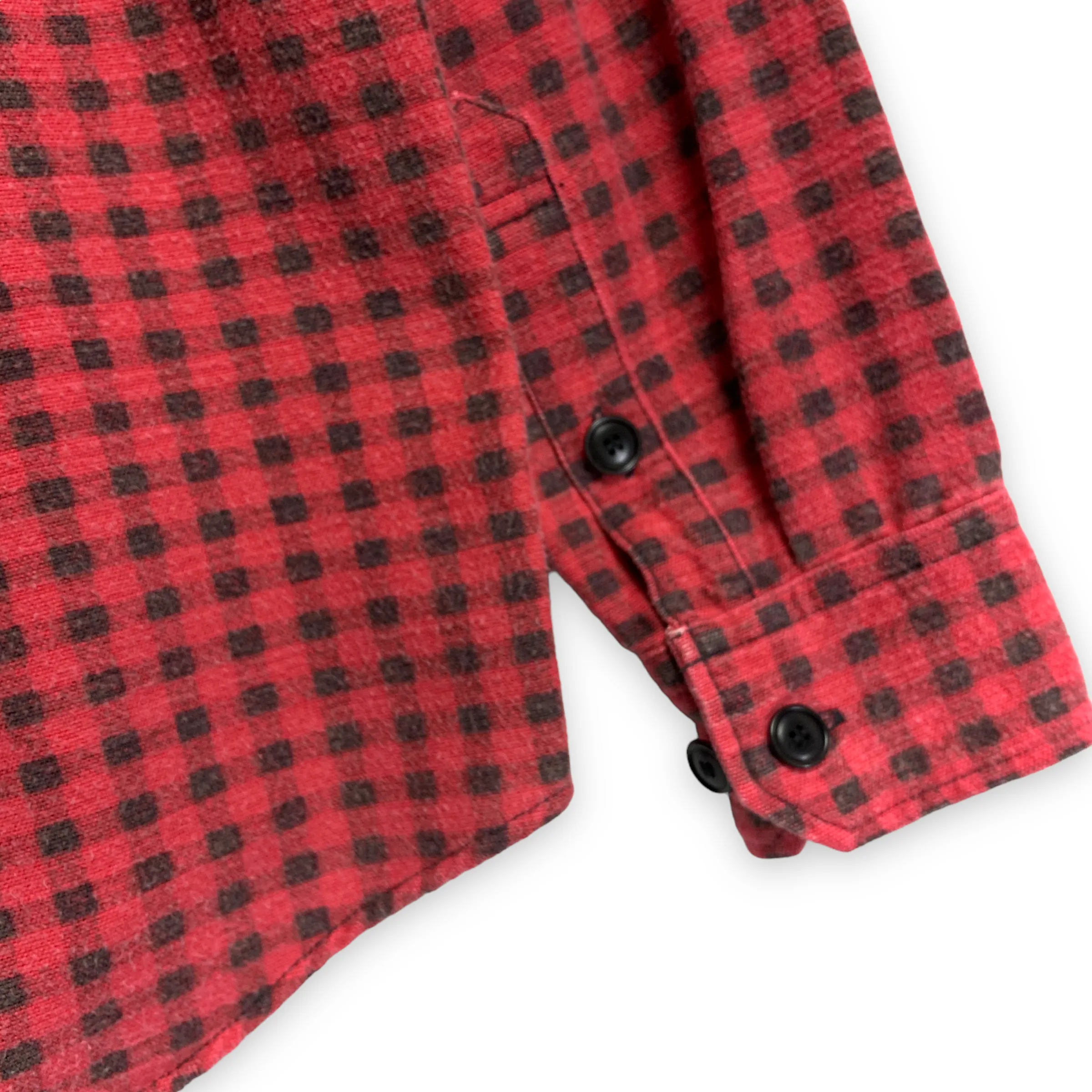 [S] VISVIM 16AW Black Elk Shirt Gingham Check Red