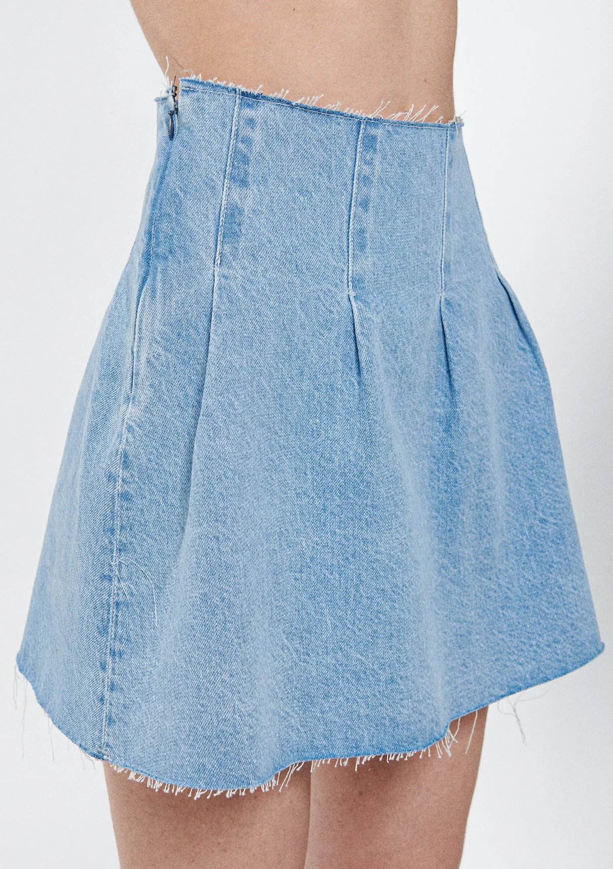 SAMY Lt blue DENIM Jean Skirt