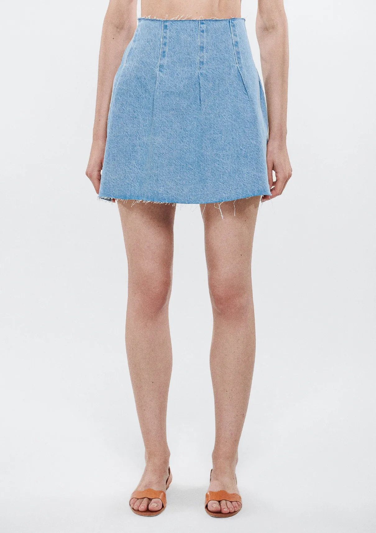 SAMY Lt blue DENIM Jean Skirt
