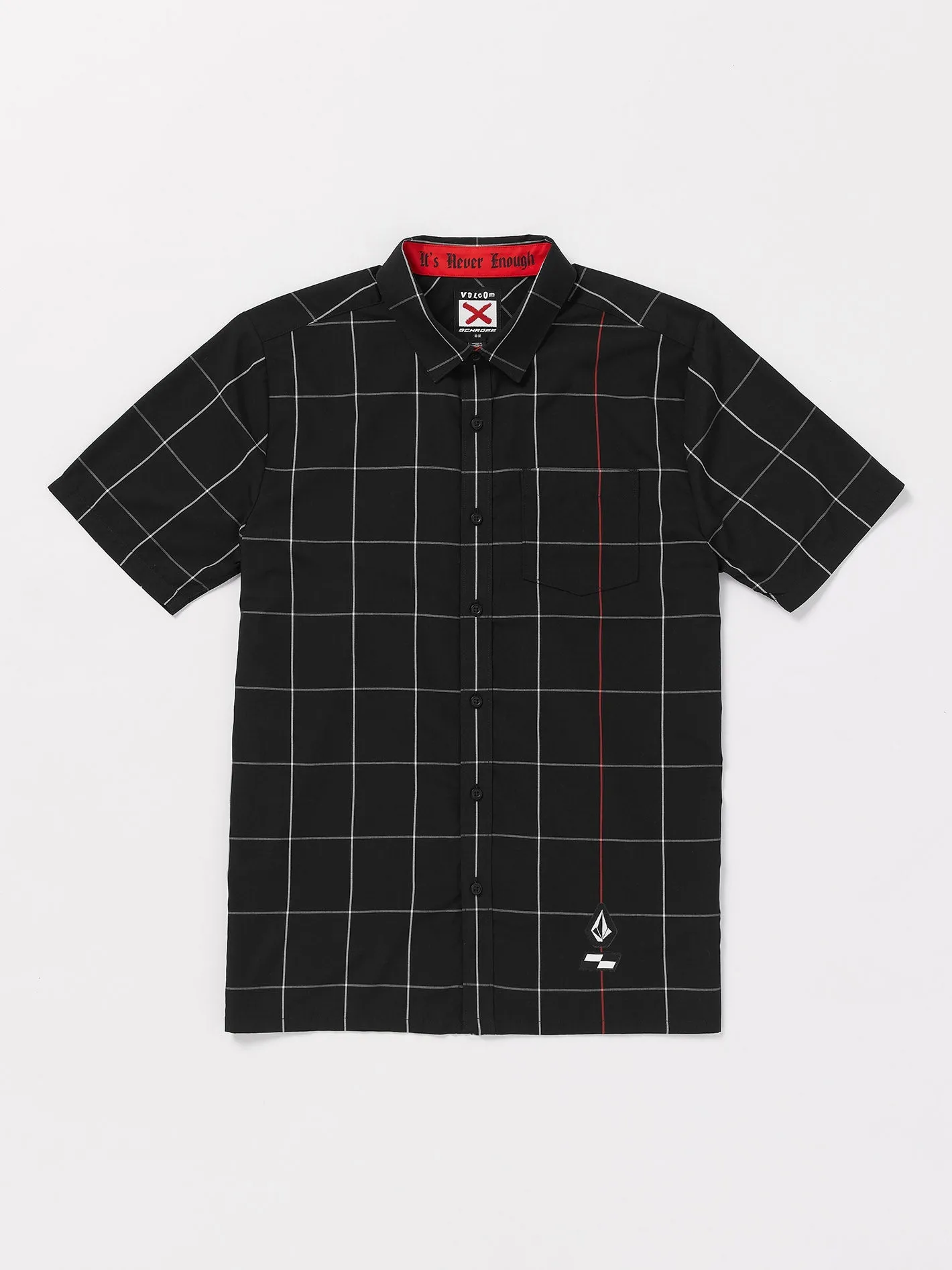 Schroff X Volcom Kariertes Hemd - Black