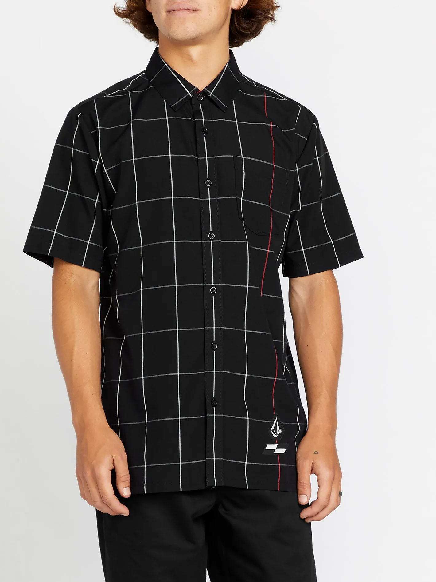 Schroff X Volcom Plaid Shirt - Black