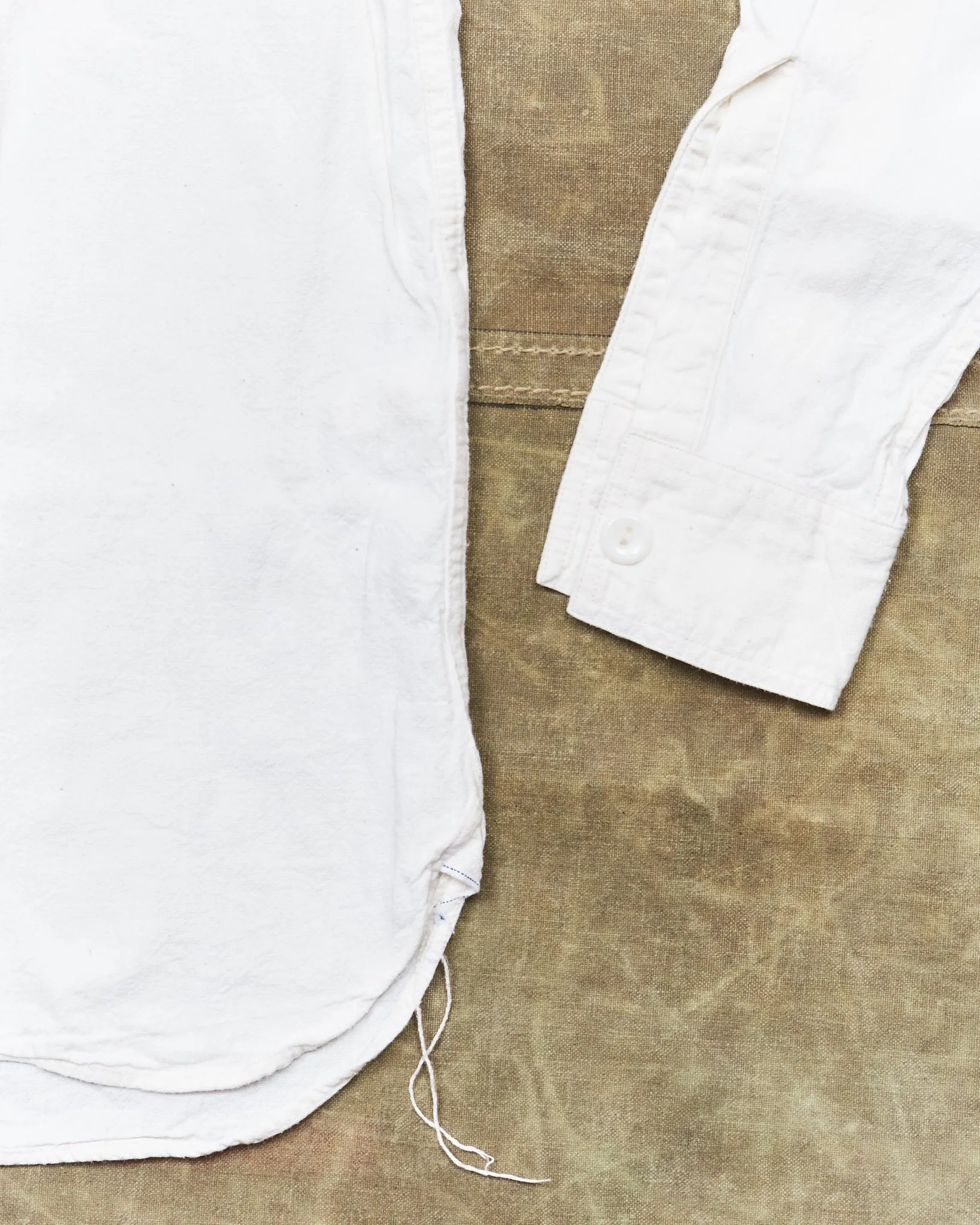 Second Hand Buzz Rickson's US White Chambray Shirt White Size S