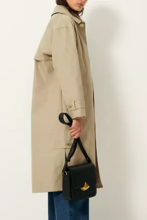 Sessun Trenchliss Long Trench Coat - Riverstone