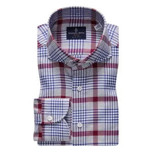 SF18217 Extrafine Dobby Oversized Plaid Sport Shirt