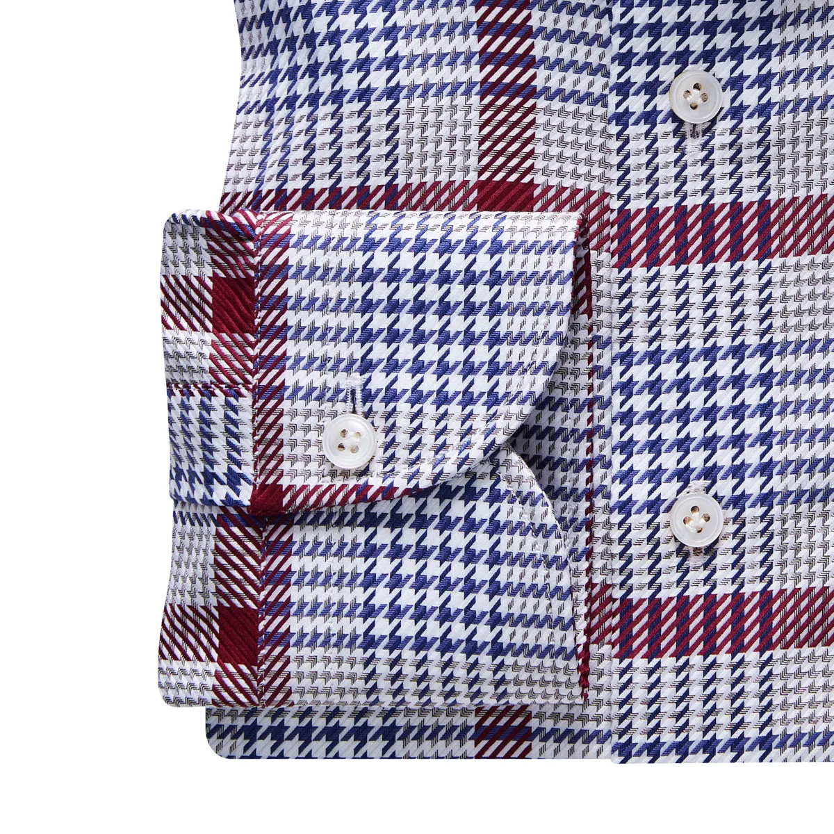 SF18217 Extrafine Dobby Oversized Plaid Sport Shirt