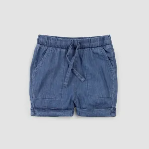 Short en chambray