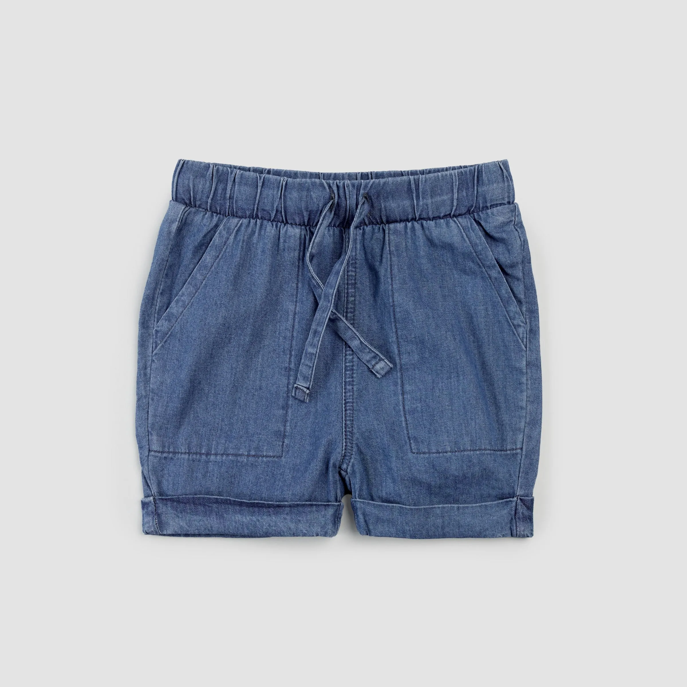 Short en chambray