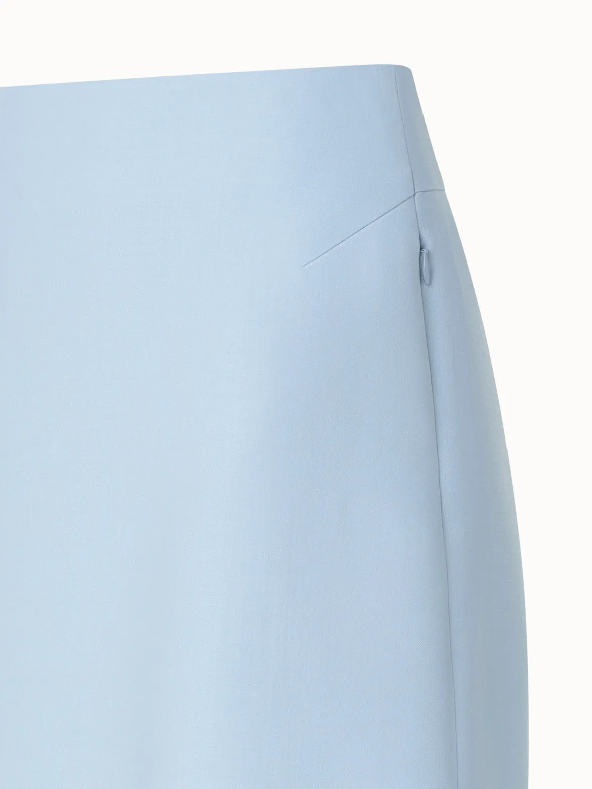 Short Skirt in Cotton Double-Face