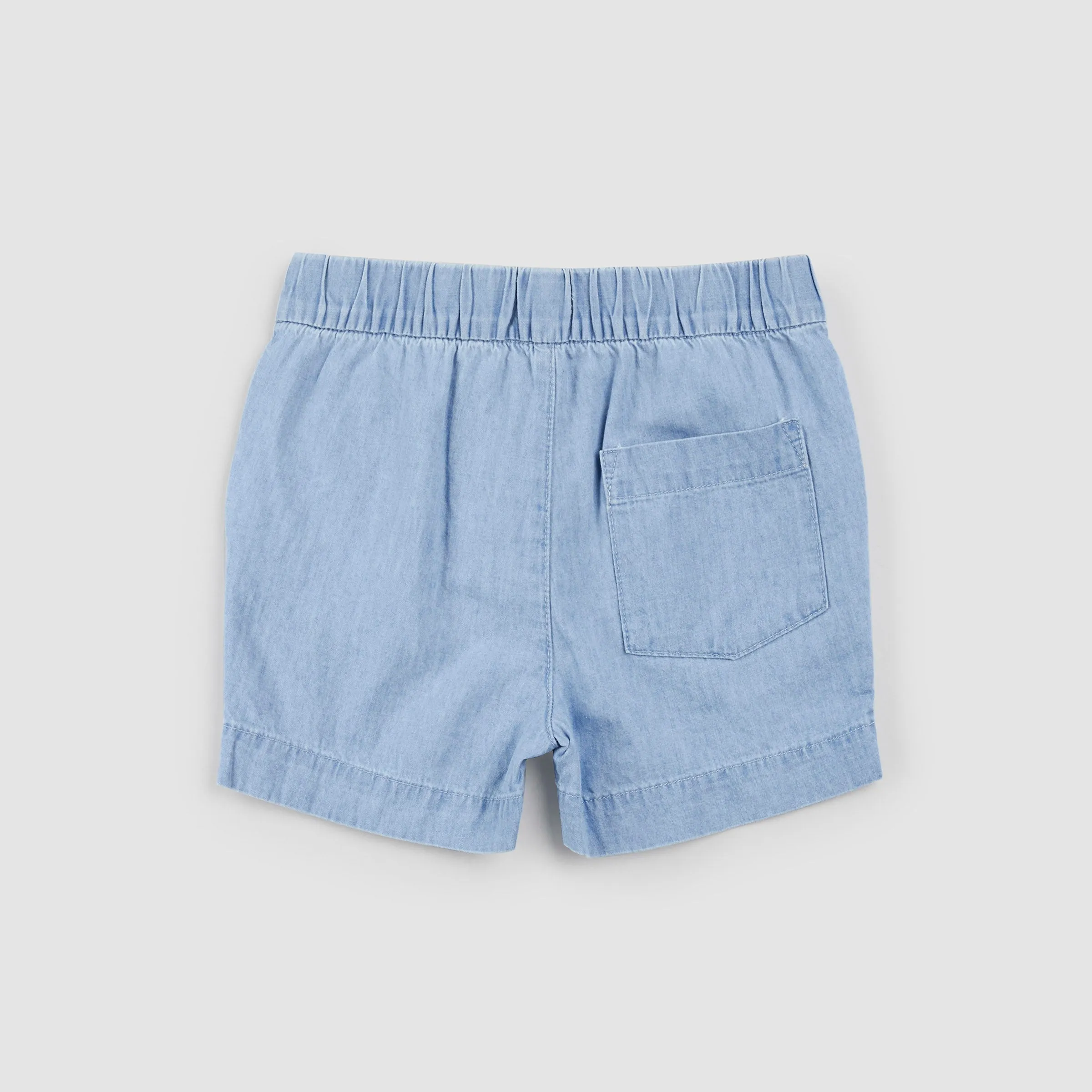 Shorts en chambray bleu ciel