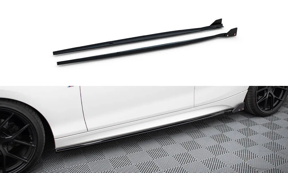 Side Skirts Diffusers V.4   Flaps BMW 1 M-Pack / M140i F20 Facelift